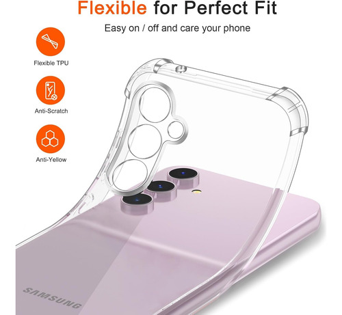 Funda Case+ Vidrio Templado Para Samsung Galaxy S24 Fe 5g