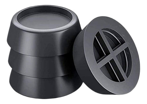 3 X 4 Almohadillas Antivibración Para La Lavadora Negro