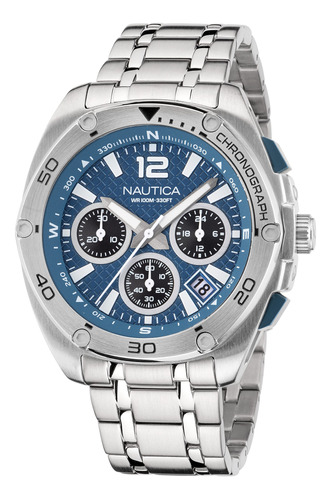 Reloj Nautica De Acero Inoxidable Reciclado Para Hombre Plat