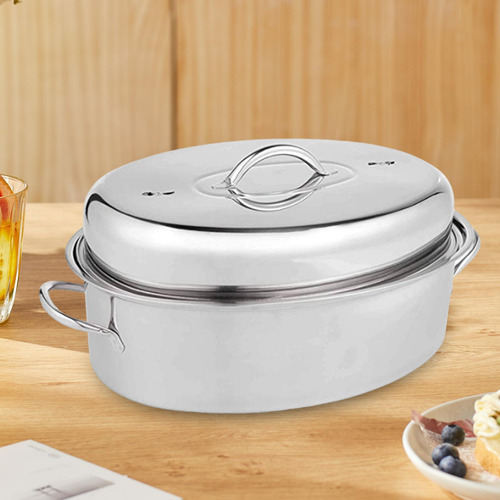 Vaporizador De Peixe Oval 16 Pol. Multiuso Para Macarrão, B