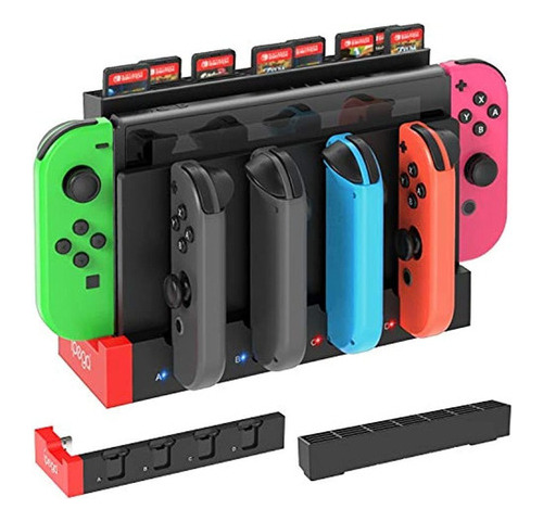 Cargador Fastsnail Compatible Con Nintendo Switch Joy-con, B