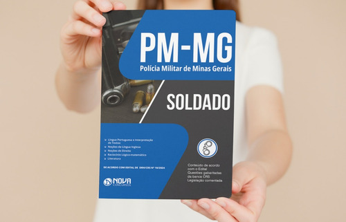 Apostila Completa Soldado Polícia Militar De Minas Gerais - Pm Mg 2024 - Editora Nova