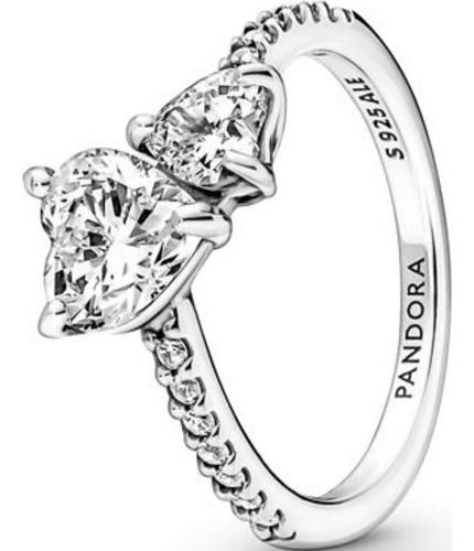 Anillo Pandora Corazón Relieve Rosa Incluye Kit De Regalo