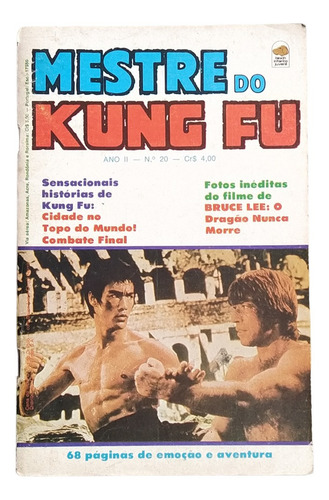 Gibi Hq Mestre Do Kung Fu Ed. Bloch Nº 20 - Anos 70 (Usado)