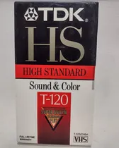 Comprar Fita Vhs Hs T-120 Tdk Super Avilyn Nova Lacrada