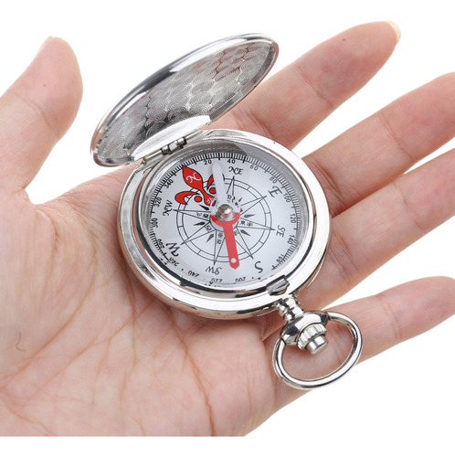 (gd) Reloj De Bolsillo Compass Premium Con Tapa Abatible Com