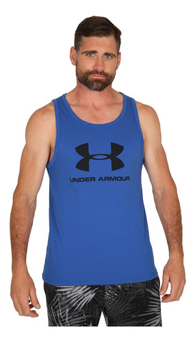 Musculosa Under Armour Hombre Sportstyle Logo Tank Azul