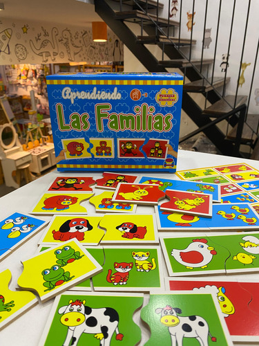 Puzzle Rompecabezas Juego De Mesa Madera Las Familias