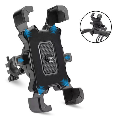 Soporte Para Celular Motocicleta Y Bicicleta Accesorio Negro