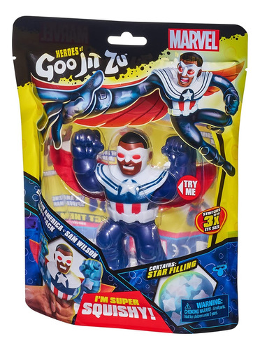 Muñecos Flexibles Estiran Goo Jit Zu Super Héroes Marvel 