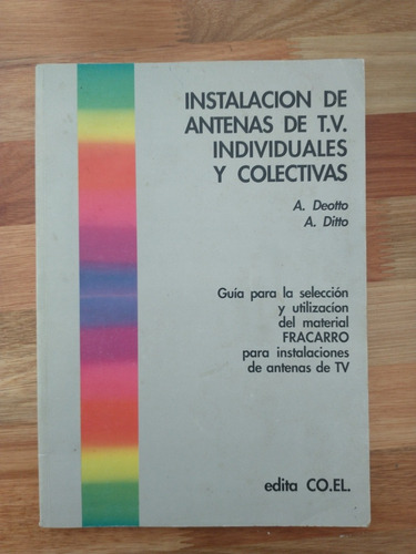 Instalación De Antenas Tv Individuales Y Colectivas Libro