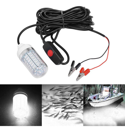 2x La Luz De Pesca Subacuática Llevada 12v Impermeable Ip68