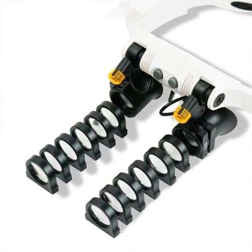 Imagen 1 de 6 de Lupa Lentes Anteojos 8x 23x Con Luz Led Profesional S.