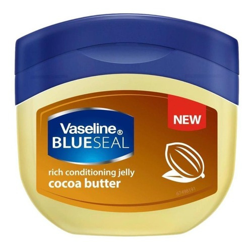 Crema hidratante Vaseline Blue Seal, vaselina, manteca de cacao