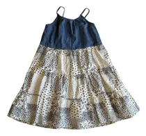 Comprar Vestido De Jean Y Patchwork Osh Kosh