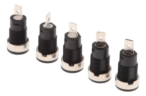 . 10 Conectores Banana Hembra De 4 Mm Para Montaje En Panel