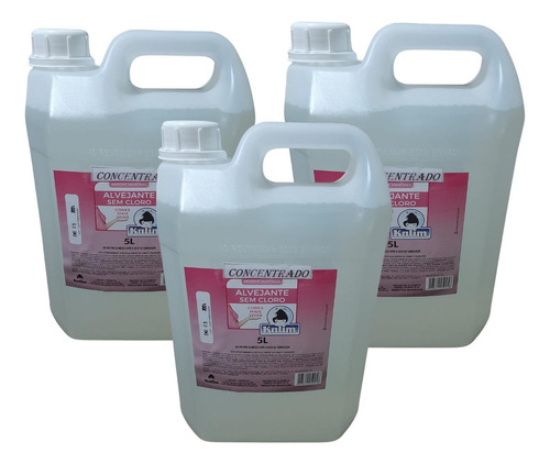 Branqueador Clareador Roupas Brancas Concentrado 15l Faz 75