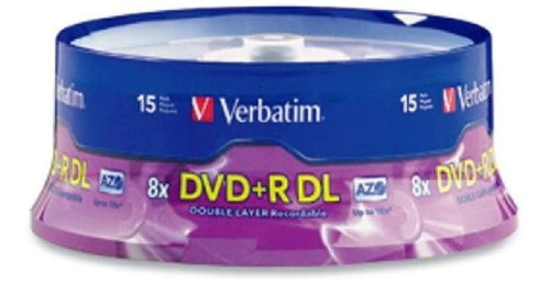 Verbatim Dvd+r Dl 8 5 Gb 8x Azo Con Superficie De Marca   15