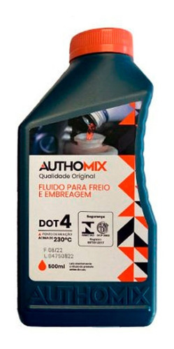 Fluído De Freio Authomix Dot4 Ford Ranger