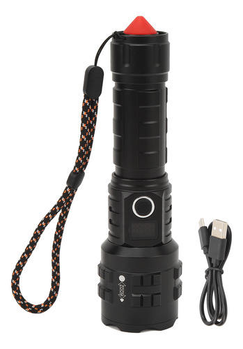Linterna Led Luz Fuerte Tipo C Recargable Impermeable