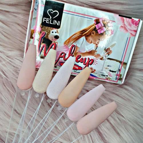 Felini Acrilicos Premium Coleccion De 6 Pzs Color Make Up