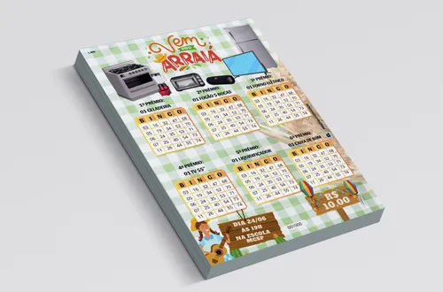 comprar 500 Cartelas De Bingo Personalizadas Em Pdf Por E-mail