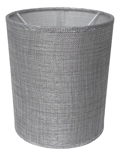 Pantalla De Lino Para Una Iluminación Elegante Redondo Gris