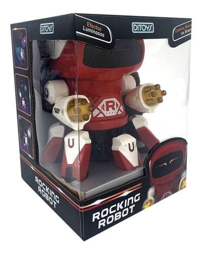 Rocking Robot Interactivo Camina Con Luz Y Sonido Ditoys