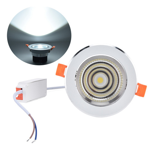 Luz Led Regulable, Buena Disipación Del Calor, Empotrada, 7