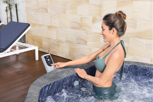 Saluspa Carrara Thermacore Ultra Bestway 6002h Color Gris Oscuro