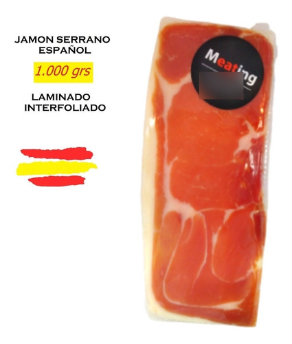 Jamón Serrano Interfoliado Importado Despacho Mercado Envíos
