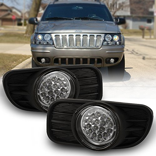 Para Jeep Grand Cherokee Soporte Negro Lente Transparente