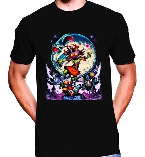 Camiseta Premium Dtg Videojuegos Estampada Zelda Majoras Mas