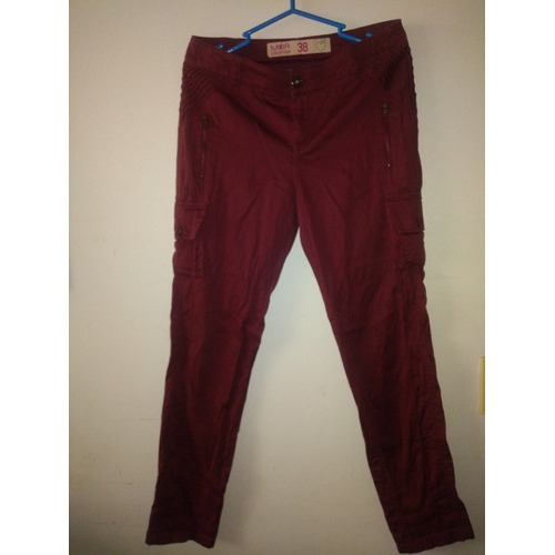 Pantalón Burdeos Marca Mor Talla 38