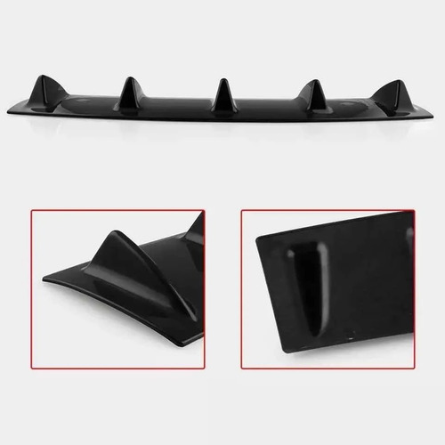 Imagen 3 de 6 de Difusor Trasero Universal Aletas Auto Spoiler Bumper Tuning
