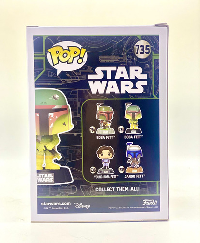 Funko Pop! Boba Fett 735 Star Wars Glows In The Dark