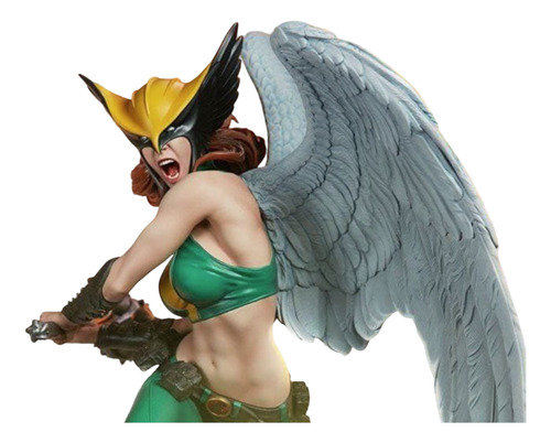 Mulher-gavião - Hawkwoman - Em Resina 12k - Tinta Importada.