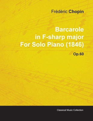 Libro Barcarole In F-sharp Major By Frã¨dã¨ric Chopin For...