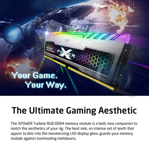 Memoria Ram Power Gaming X Turbine Rgb 16gb Ddr4 3200 C16