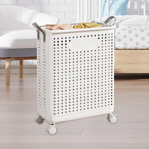Cesto De Roupa Suja, Cesto De Roupa Suja Com Rodas, M Branco