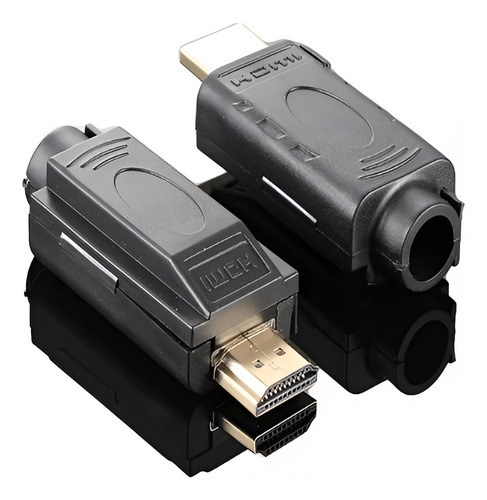 2piezas Adaptador/conector Hdmi Macho Con Clema Para Armar