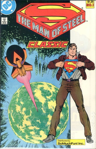 Superman Man Of The Steel #1 Dc Comics Vintage 1987