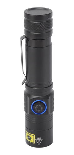 Linterna De Luz Negra Uv Led 365nm De Energía Recargable