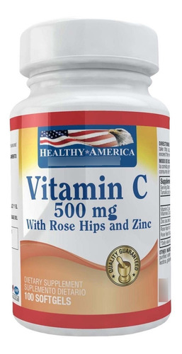 Vitamina C + Hipe Rose 500 Mg X 100 Perla Ha