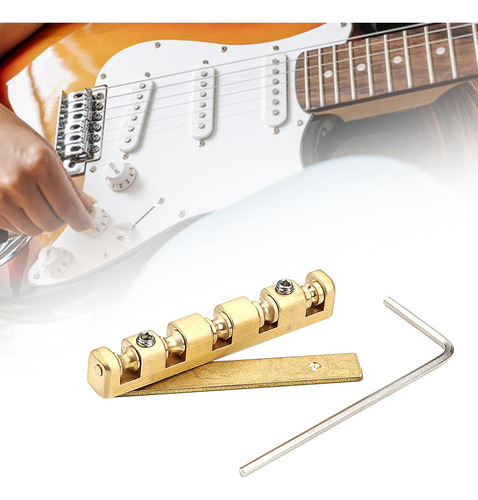 Tuerca De Puente De Latón Para Guitarra, Resistente, Fácil