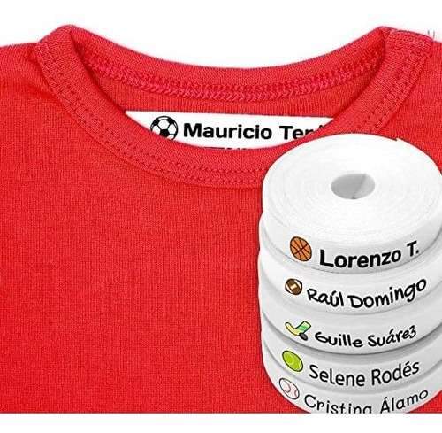 Imagen 2 de 4 de Etiquetas Identificadoras Colegio Etiquetas Ropa Nombre
