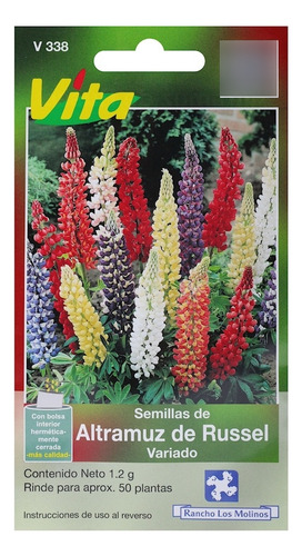 Semillas De Altramuz Russel Multicolor 1.2 Gr