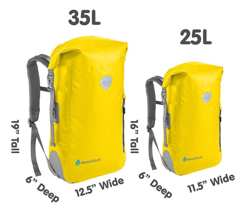 Mochila Flotante Impermeable Backsåk Con Cremallera Exter...
