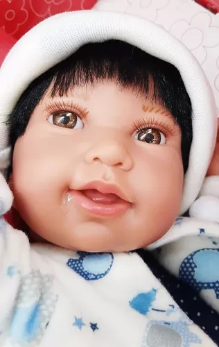 Boneca Bebê - Anny Doll - Baby Reborn Menino - Cotiplás