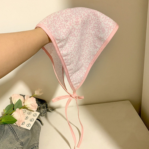 Pañuelo En Forma De Triángulo Con Diseño Floral Rosa, Diadem